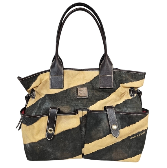 Dooney & Bourke Monza June Zebra Print Coated Canvas‎ Hobo Bag Women's Purse - Picture 10 of 10